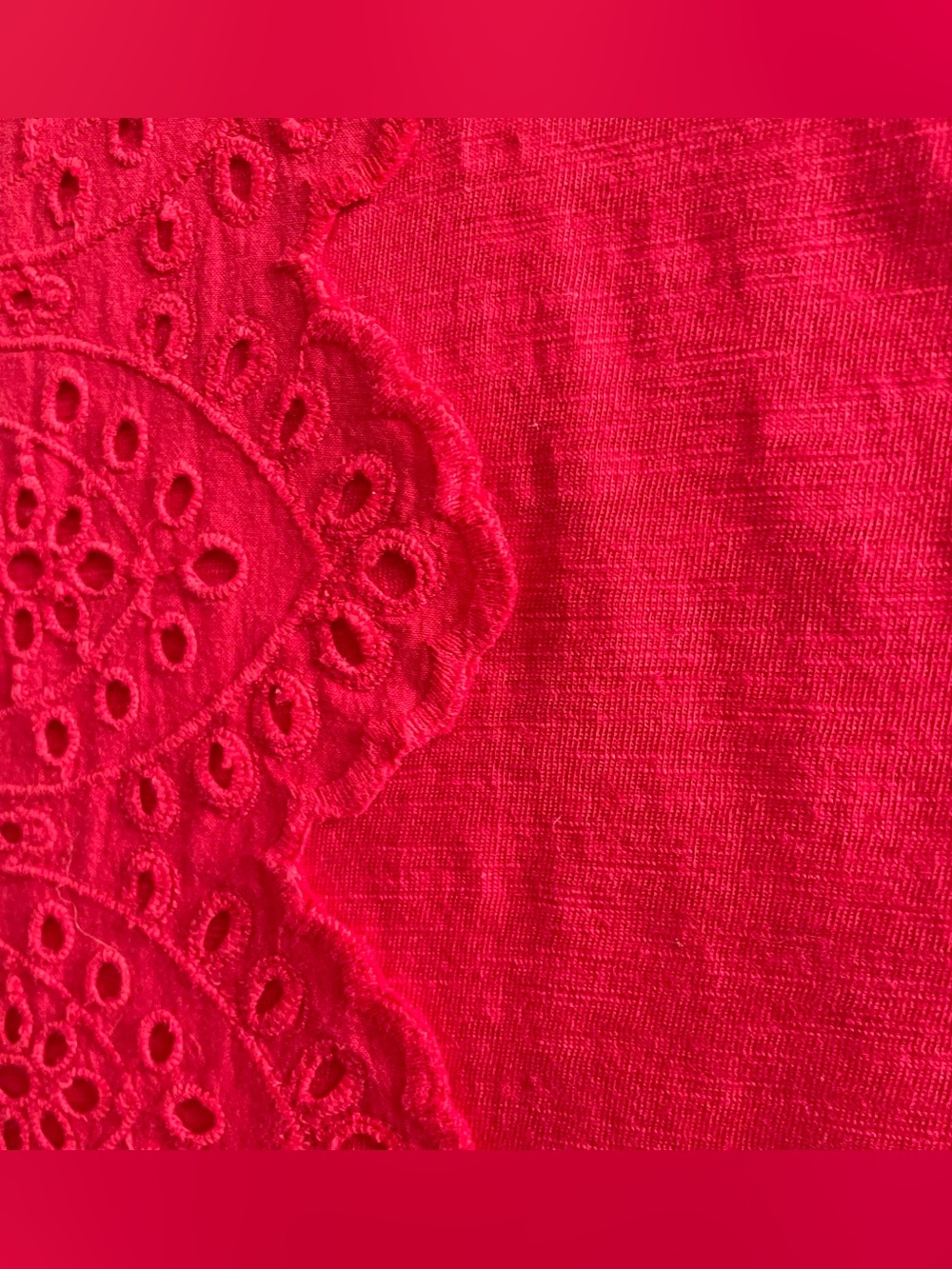 Talbots Eyelet Cotton Tank Shell Size XP or XLP - Picture 4 of 8
